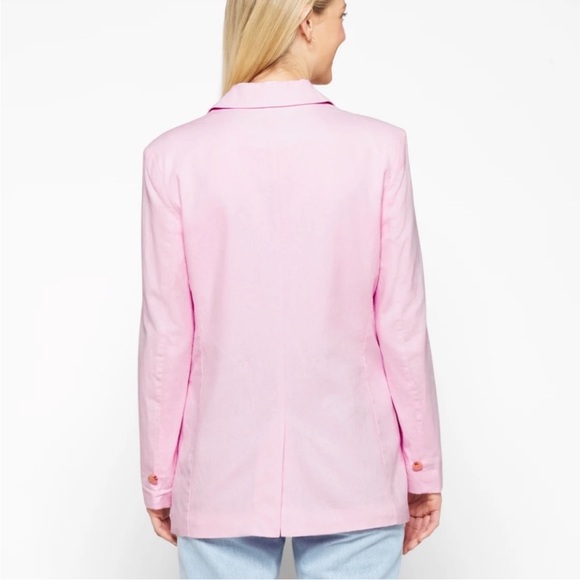 BB Dakota Linen on the Edge Blazer in Pink - Picture 2 of 4